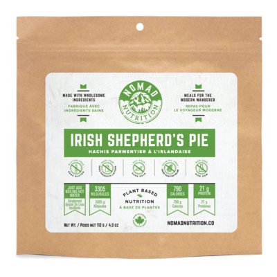 Nomad Nutrition - Plant Based Dehydrated Meals - Irish Shepherds Pie